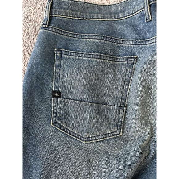 Quiksilver Men’s Jeans Blue Straight Fit Size 36x32 New - Picture 15 of 16